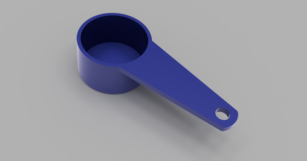 measuring cup 20ml ndl download free stl model printablescom 3d models household kitchen messbecher 3d print model - Mito3D