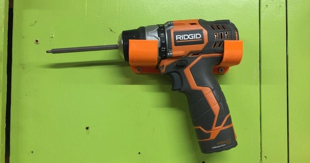 Ridgid bohren Aufhänger 12v Lithium r82009 Dichtung download frei stl Modell Printablescom 3d Modelle Hobby Macher Werkzeuge 3d print model - Mito3D