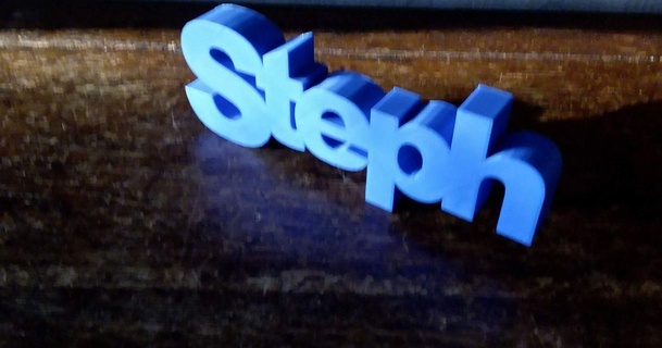 steph startrekfan2 descargar gratis stl modelo imprimiblescom 3d modelos Arte diseño 2d platos logos 3dname 3d print model - Mito3D