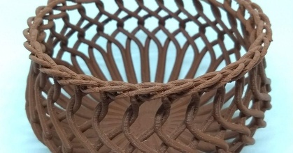 vine basket bugman 140 download free stl model printablescom 3d models household decor weave wicker woven 3d print model - Mito3D