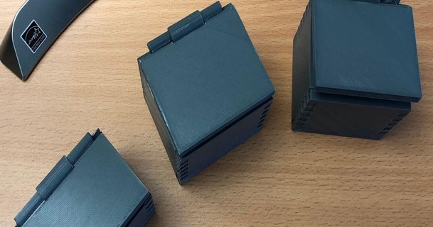 pliable articulé boîte personnalisable Manfred matins Télécharger libre stl modèle imprimablescom 3d modèles loisir fabricants organisateurs récipient 3d print model - Mito3D
