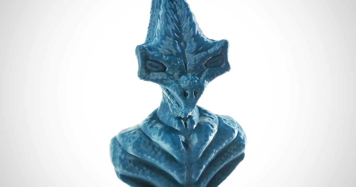 Außerirdischer geformt Büste hell Kaiser ncsandor download frei stl Modell Printablescom 3d Modelle Kunst Design Skulpturen Bildhauerei Skulptur scifi 3D print model - Mito3D