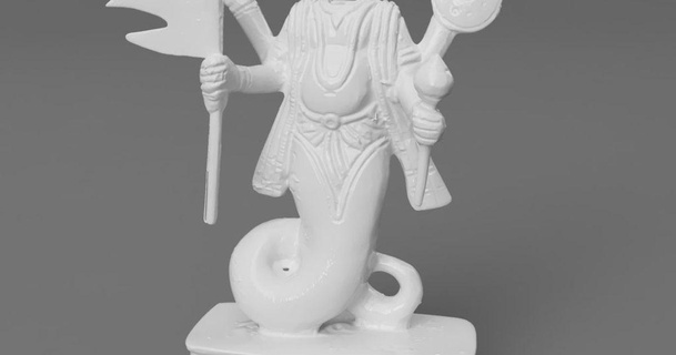 ketu - south node moon making gods india download free stl model printablescom 3d models art & design sculptures astrology hindu hinduism indian 3d print model - Mito3D