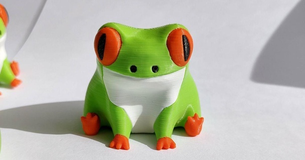 fred frog - mmu multicolor bendermk6 download free stl model printablescom 3d models art & design sculptures 3d print model - Mito3D