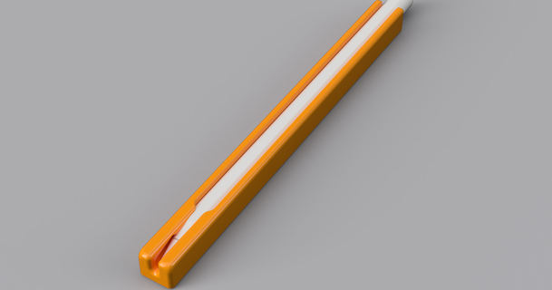manzana lápiz protector caso funda xuis descargar gratis stl modelo imprimiblescom 3d modelos artilugio fusion360 sencillo 3d print model - Mito3D