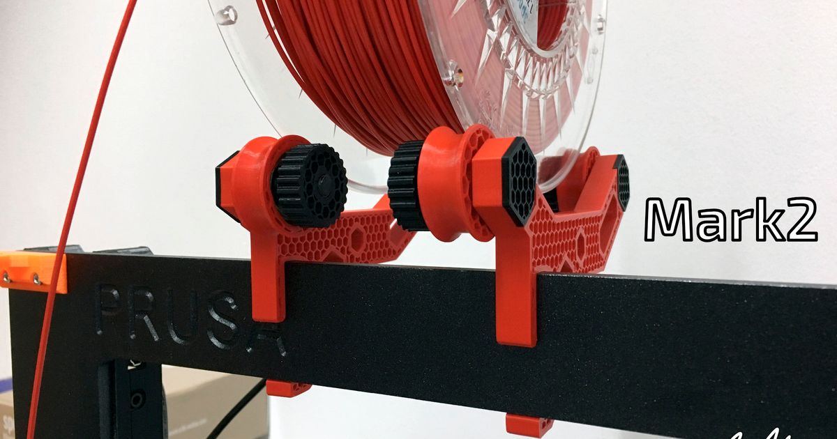 prusa i3 mk2 mk3 bobine titulaire soutien Cadre monter chargeur Martin Majewski Télécharger libre stl modèle imprimablescom 3d modèles imprimantes 3D print model - Mito3D