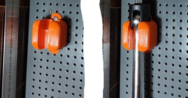 biltema pegboard socket wrench holder ippe download free stl model printablescom 3d models hobby & makers tools pegboardmount 3d print model - Mito3D