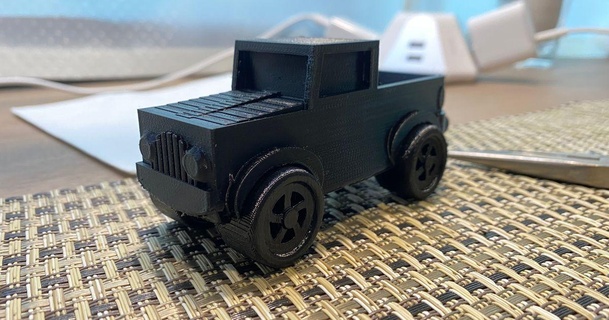 impressão colocar caminhão wyatt baixar livre stl modelo printablescom 3d modelos brinquedos jogos veículos caminhonete printinplace 3d print model - Mito3D