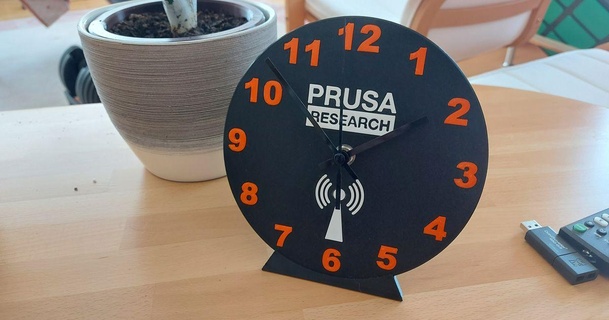 prusa clock patrik download free stl model printablescom 3d models gadgets gadgets clock uhr 3d print model - Mito3D
