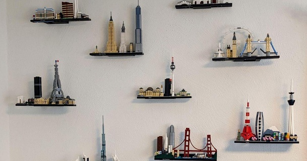 Mauer Anschlüsse Lego Architektur Skylines schlimmsten Fall download frei stl Modell Printablescom 3d Modelle Kunst Design wall mounted Ziegel Wandhalterung 3d print model - Mito3D