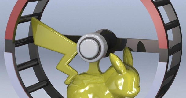 Pikachu motore rotazione indicatore ged cherezi Scarica gratuito stl modello printablescom 3d Modelli stampanti Accessori estrusore magnetico nema 3d print model - Mito3D