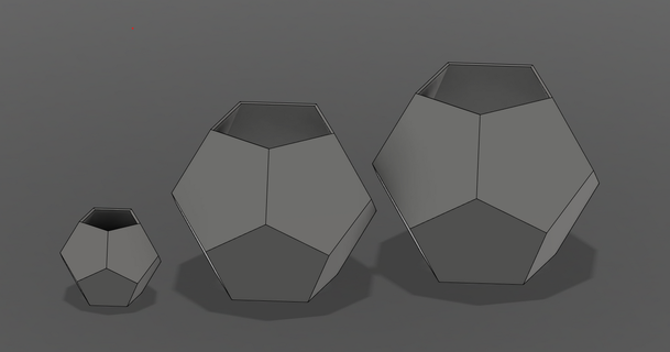 dodecahedron planter pentagon jerry download free stl model printablescom 3d models household outdoor & garden vase 3d print model - Mito3D
