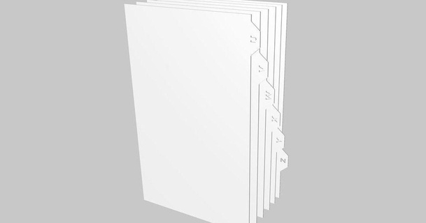 pocketbooks dividers bastien download free stl model printablescom 3d models household living room alphabet alphabets book bookshelf divider 3d print model - Mito3D