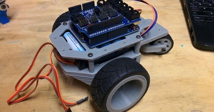 arduino robot telaio emarginato Scarica gratuito stl modello printablescom 3d Modelli passatempo creatori rc robotica printbot 3d print model - Mito3D