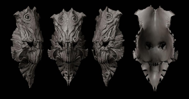 cursed mask 2 tes3d download free stl model printablescom 3d models art & design sculptures 3d print model - Mito3D