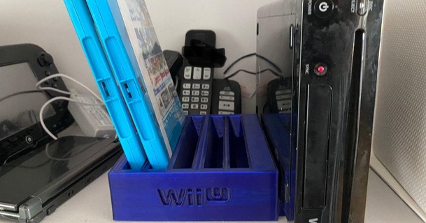 wii console stand games holder byrn3d download free stl model printablescom 3d models gadgets video nintendo wiiu nintendowiiu 3d print model - Mito3D