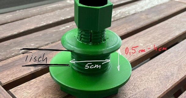 sonnenschirm halter parasol holder markus download free stl model printablescom 3d models household outdoor & garden 3d print model - Mito3D
