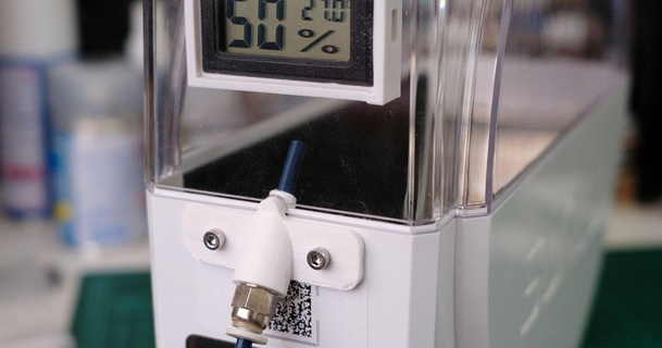 Feuchtigkeit Sensor Halter Unterstützung sunlu s1 Filament Trockner salben download frei stl Modell Printablescom 3d Modelle Drucker Zubehör Hygrometer montieren 3d print model - Mito3D