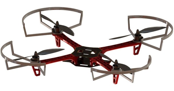 450 quad-copter prop guard paranoidandroid download free stl model printablescom 3d models hobby & makers rc robotics f450 quadcopter 3d print model - Mito3D