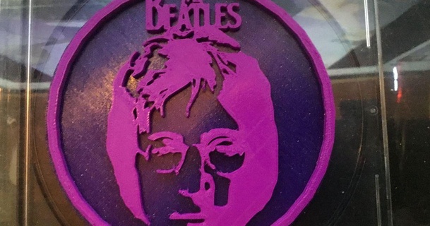 John Lennon bardak altlığı osuruk indir Bedava stl model printablescom 3d modeller Sanat tasarım 2d tabaklar logolar 3d print model - Mito3D