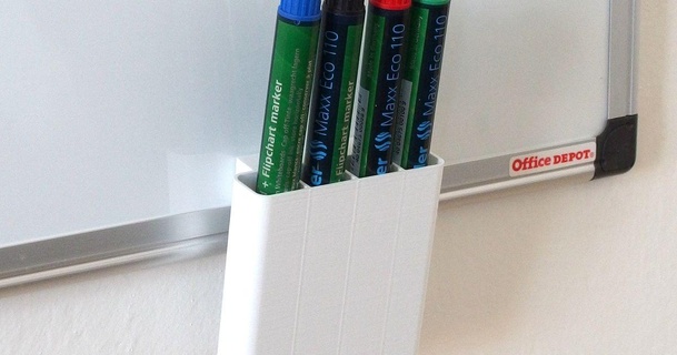 marcador suporte magnético borda johny5 baixar livre stl modelo printablescom 3d modelos casa escritório 3d print model - Mito3D