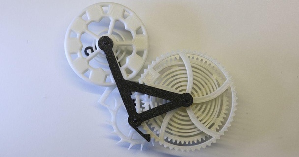 mechanical clock escapement balance-wheel bene download free stl model printablescom 3d models hobby & makers parts escapementmechanism watch 3d print model - Mito3D