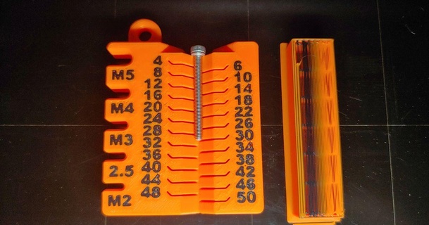 vis mesure outil m2 m5 4 50mm multicolore mmu flashtech Télécharger libre stl modèle imprimablescom 3d modèles loisir fabricants outils 3d print model - Mito3D