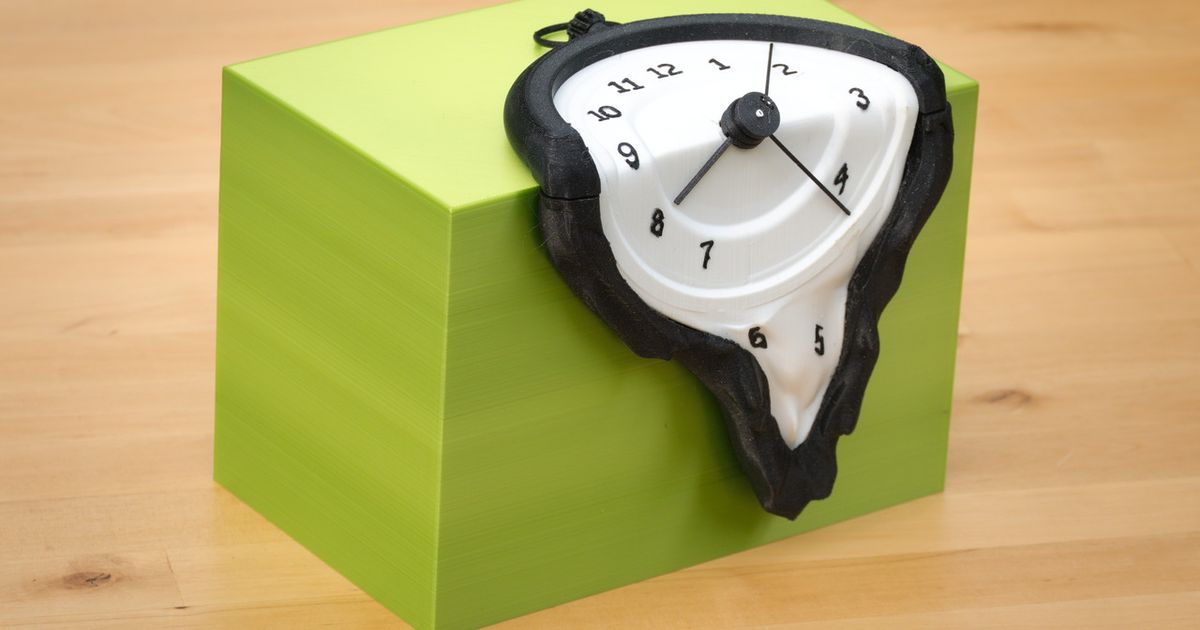 fusione dalì orologio sv Scarica gratuito stl modello printablescom 3d Modelli domestico Casa attrezzature 3D print model - Mito3D