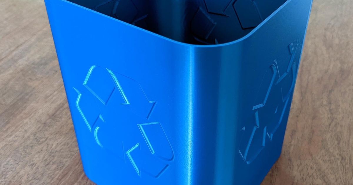 einfach recyceln Behälter ptakos download frei stl Modell Printablescom 3d Modelle Haushalt Küche Recycling 3D print model - Mito3D