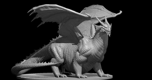 chonky red dragon mz4250 download free stl model printablescom 3d models toys & games board 3d print model - Mito3D
