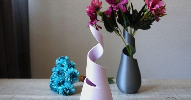 giroid vase area3d download free stl model printablescom 3d models household decor flowers 3d print model - Mito3D