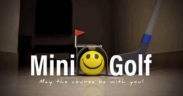 Mini Golf belegt Gehirn download frei stl Modell Printablescom 3d Modelle Spielzeuge Spiele draussen Golfen Innen 3d print model - Mito3D