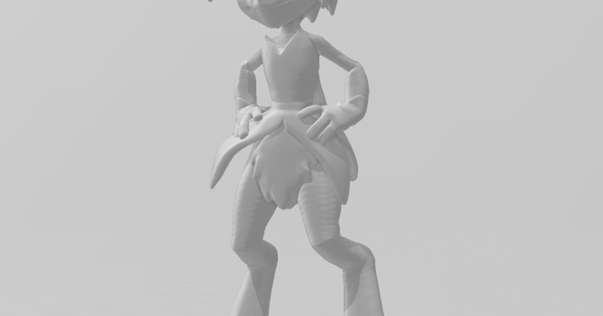 elora faun spyro dragon reignited trilogy rapterron download free stl model printablescom 3d models art & design sculptures spyrothedragon game videogames 3D print model - Mito3D