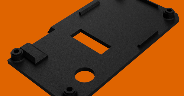 prusa mini + display cover - compatible original screws mrholmescz download free stl model printablescom 3d models printers upgrades displaycover miniplus nosupports originalprusamini prusamini 3d print model - Mito3D