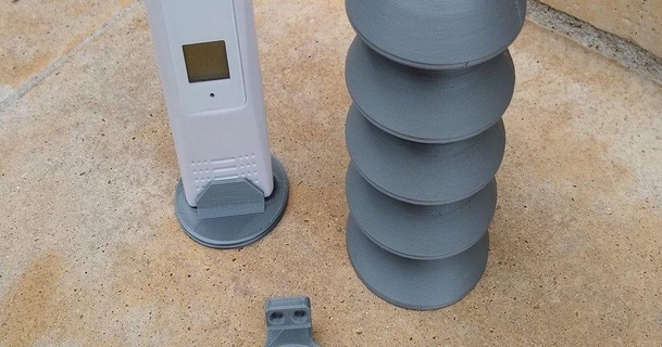 Wetter Sensor Schutz Schild montieren dhp download frei stl Modell Printablescom 3d Modelle Haushalt draussen Garten 3d print model - Mito3D