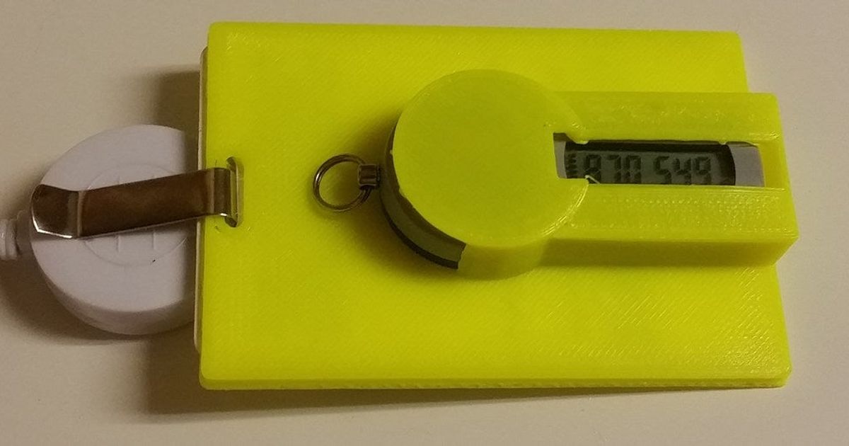 badge secureid holder okcazure download free stl model printablescom 3d models fashion accessories securid 3D print model - Mito3D