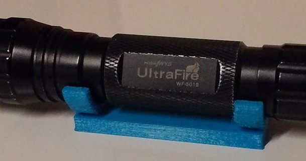 ultrafire wf-501b flashlight stand okcazure download free stl model printablescom 3d models hobby & makers tools flashlightholder 3d print model - Mito3D