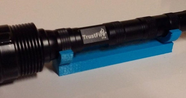 trustfire 3t6 flashlight stand okcazure download free stl model printablescom 3d models hobby & makers tools flashlightholder 3d print model - Mito3D
