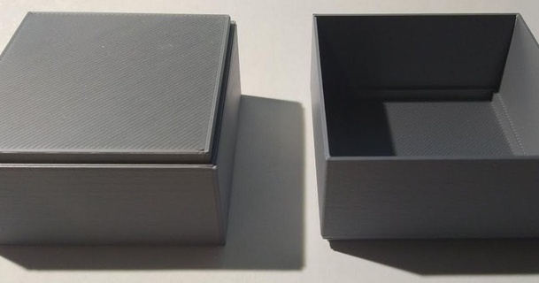 semplice impilabile scatola 50x50x25 dimensioni villaggio Scarica gratuito stl modello printablescom 3d Modelli passatempo creatori organizzatori 3d print model - Mito3D