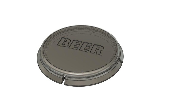lids text beer pontus download free stl model printablescom 3d models household kitchen lid 3d print model - Mito3D