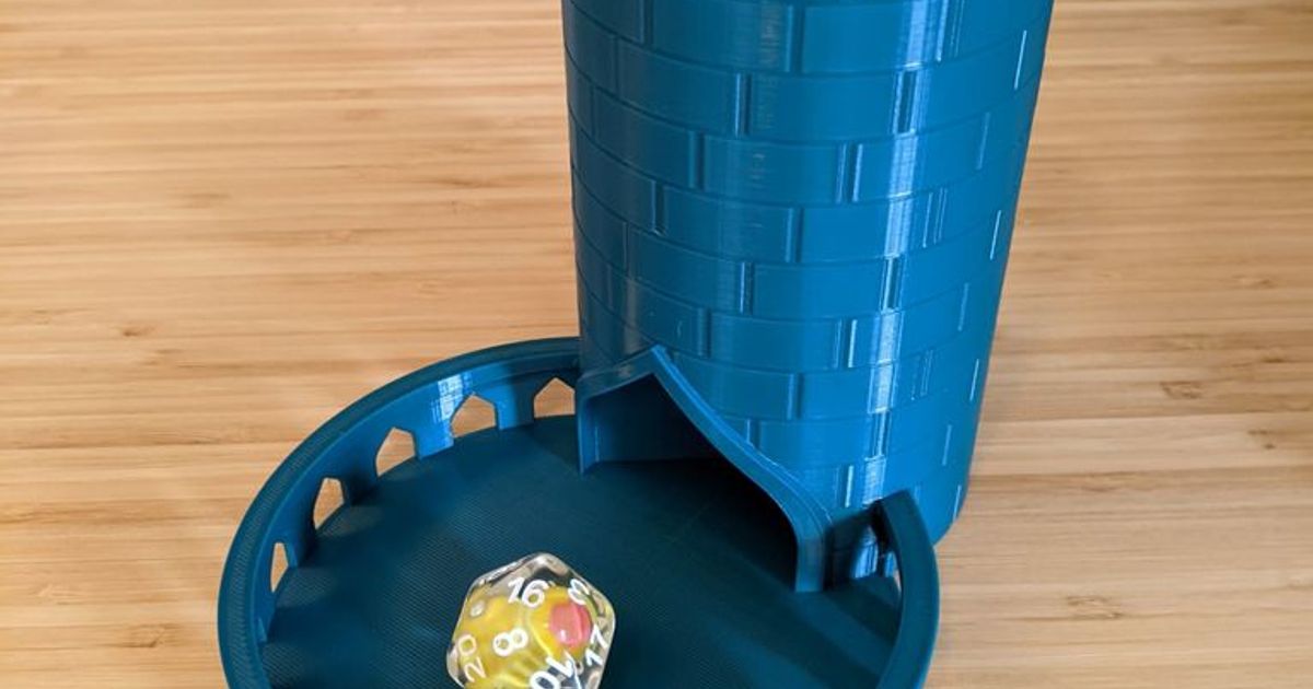 simple dice tower gregulas maximus download free stl model printablescom 3d models toys & games diceroller dicetower dnddicetower simplediceroller 3D print model - Mito3D