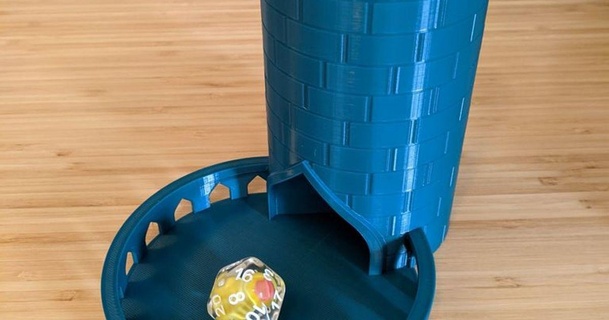 basit zar kule düzenlemeler Maximus indir Bedava stl model printablescom 3d modeller oyuncaklar oyunlar silindiri kulesi dnddicetower silindir 3d print model - Mito3D