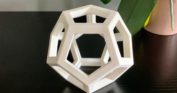 dodecaedro iancad baixar livre stl modelo printablescom 3d modelos arte Projeto designs poliedro 3d print model - Mito3D