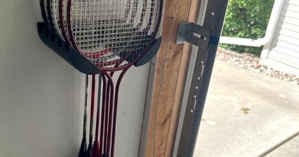 badminton raquete suporte Ravi baixar livre stl modelo printablescom 3d modelos Esportes ar monte 3d print model - Mito3D