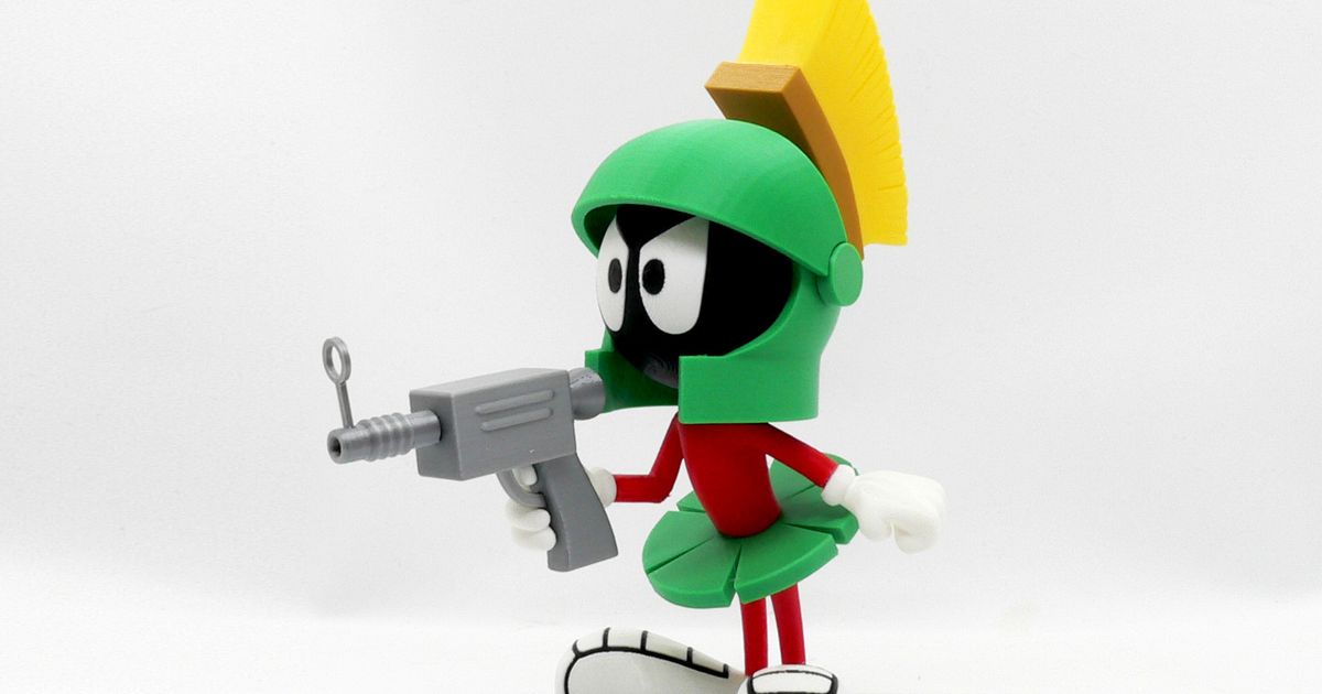 marvin marciano reddadsteve descargar gratis stl modelo imprimiblescom 3d modelos juguetes juegos acción cifras estatuas extraterrestre dibujos animados 3D print model - Mito3D