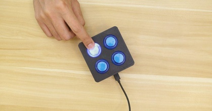 arcade bouton contrôle boîte adafruit Télécharger libre stl modèle imprimablescom 3d modèles gadgets technologie passive circuit 3d print model - Mito3D