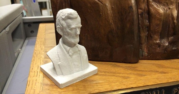 büst Abraham Lincoln zaman tombulcu indir Bedava stl model printablescom 3d modeller Sanat tasarım heykeller abelincoln Abrahamlincoln 3d print model - Mito3D