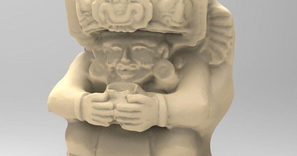 cerámico urna zapoteco ad 200 800 Oaxaca mexico elnuevoaficionado descargar gratis stl modelo imprimiblescom 3d modelos Arte diseño esculturas museo campo escultura 3d print model - Mito3D