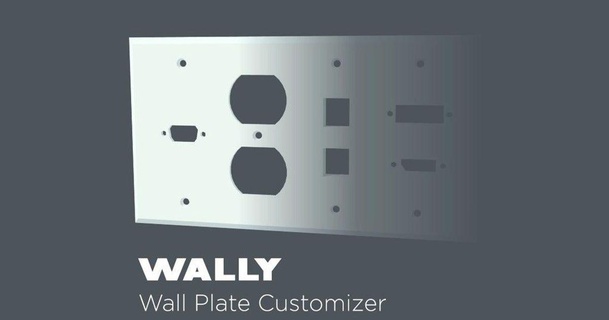 wally - wall plate customizer thenewhobbyist download free stl model printablescom 3d models household house equipment customizerchallenge decorative homeimprovement replacement 3d print model - Mito3D