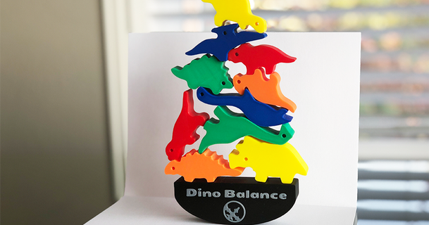 dino balance dragon download free stl model printablescom 3d models toys & games board balancing 3d print model - Mito3D